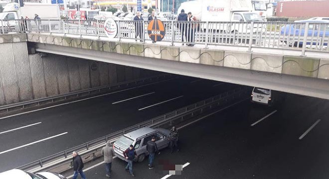 Köprüden yola atladı