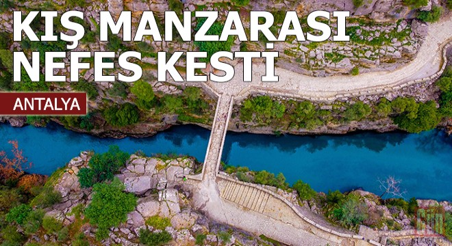 Köprülü Kanyon da kış manzarası