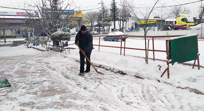 Korkuteli beyaza büründü