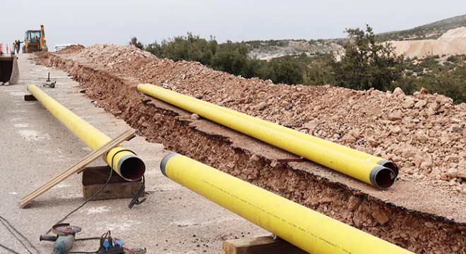 Korkuteli'de doğalgaz için ilk kazma vuruldu
