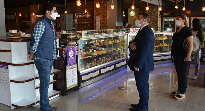 Korkuteli'de koronavirüs denetimi