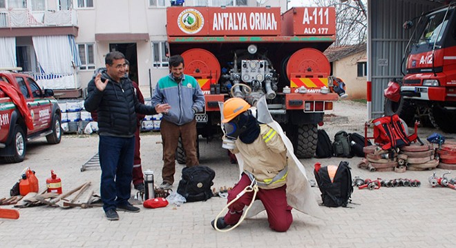 Korkuteli'de orman yangınlarına hazırlık