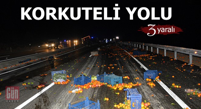 Korkuteli'nde kaza; 3 yaralı