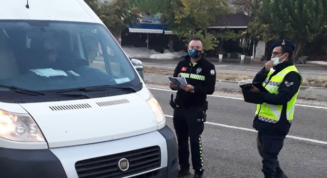 Korkuteli'nde okul servisi denetimi