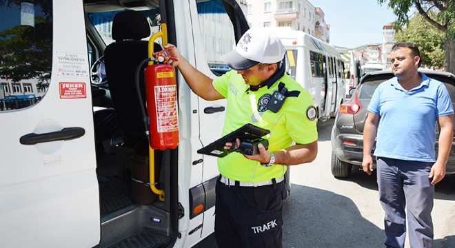 Korkuteli'nde servis denetimi