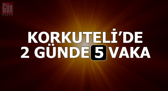 Korkuteli de 2 günde 5 yeni vaka