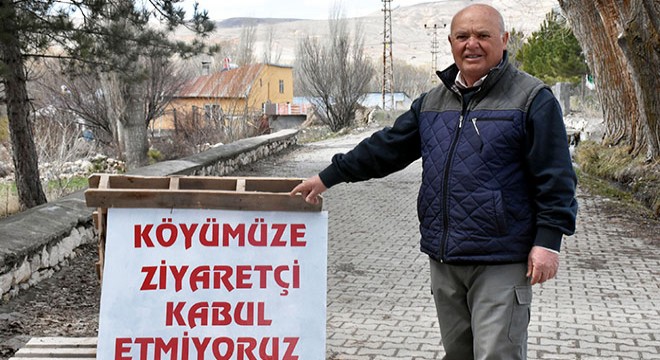 Koronavirüs salgını nedeniyle köye ziyaretçi almıyorlar