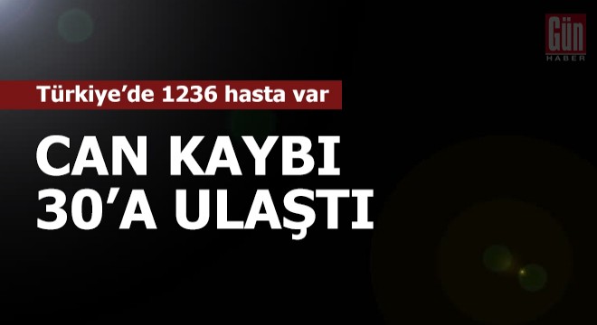 Koronavirüste can kaybı 30 a ulaştı