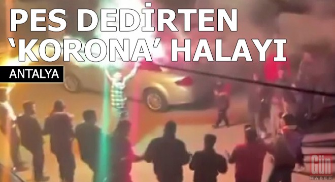 Koronavirüsü rağmen meşaleli asker halayı