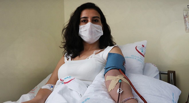 Koronavirüsü yenen sağlıkçı Melek ten, iki kez immün plazma bağışı