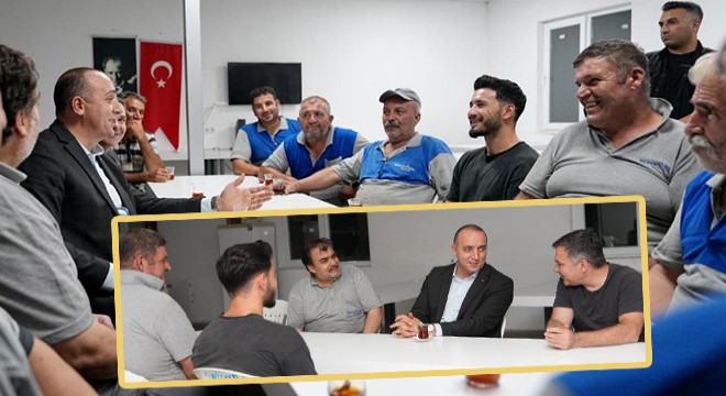 Kotan akşam vardiyasındaki personeli ziyaret etti