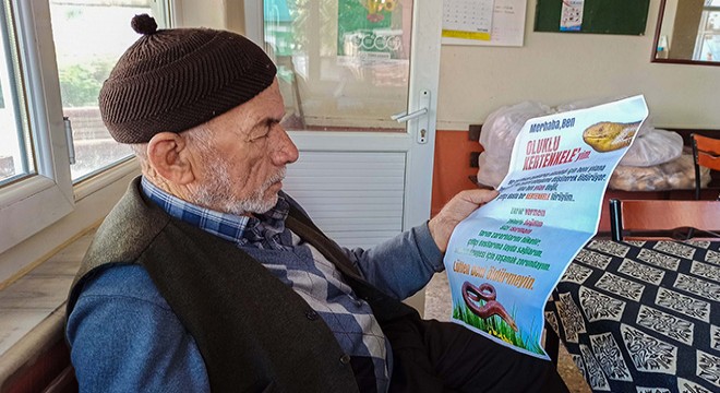 Köy imamından 'oluklu kertenkele' seferberliği