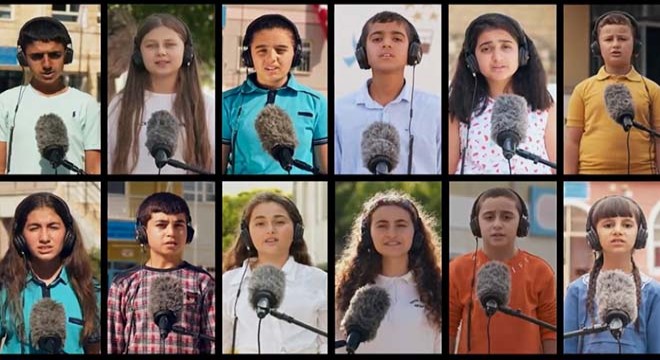 Köy okulu öğrencilerden, 'Sevgi Çiçekleri' şarkısı