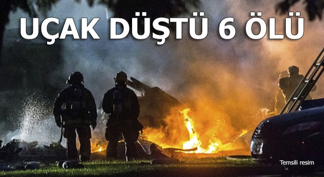 Küçük uçak düştü; 6 ölü