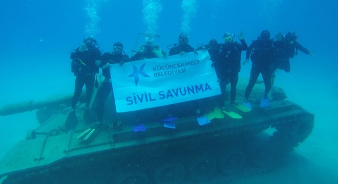 Küçükçekmece Sivil Savunma Ekiplerine Antalya’da dalış eğitimi