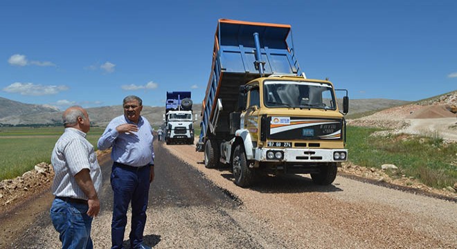 Küçükköy ve Yağca yolu asfaltlanıyor