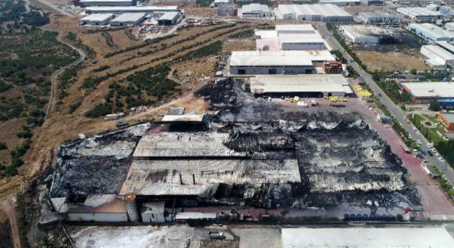 Küle dönen fabrika için Antalya iş dünyasından örnek dayanışma