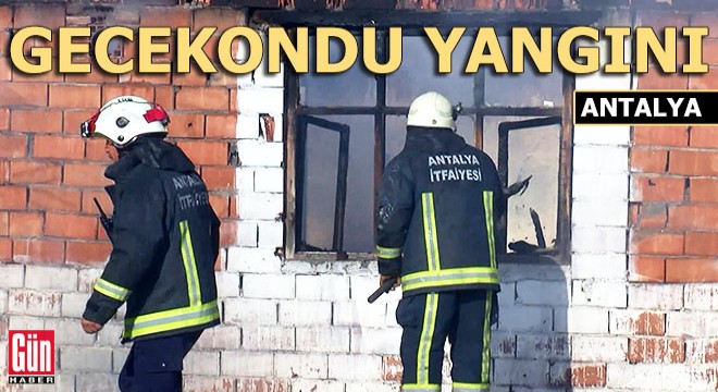 Kullanılmayan gecekonduda yangın