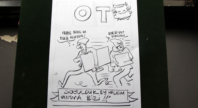 Kültür sanat dergisi "OT"u soyan şüpheliler kamerada