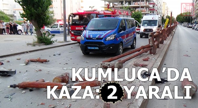 Kumluca'da kaza: 2 yaralı
