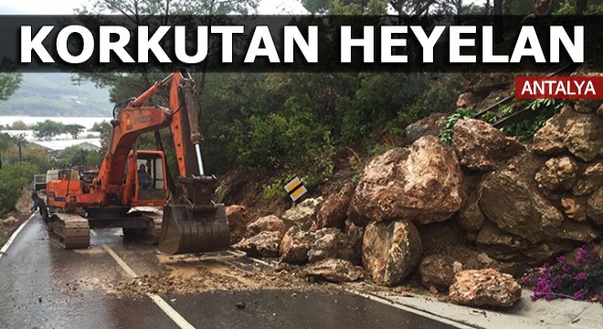Kumluca'da sağanak sonrası taşkın ve heyelan