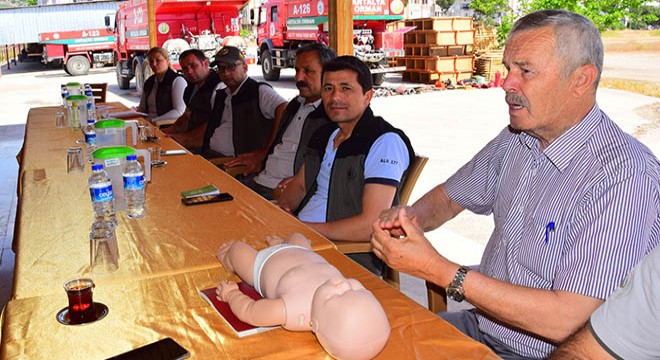 Kumluca'da yangın ekiplerine işbaşı eğitimi
