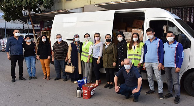 Kumluca'dan İzmir'e yardım eli