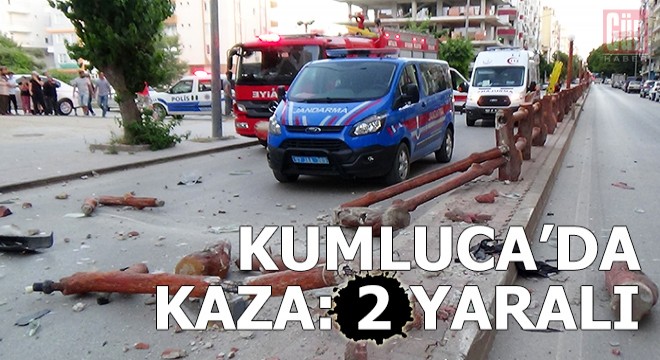 Kumluca da kaza: 2 yaralı