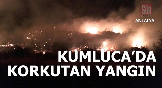 Kumluca’da korkutan orman yangını