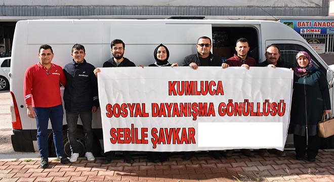 Kumlucalı gönüllüden depremzedelere yardım