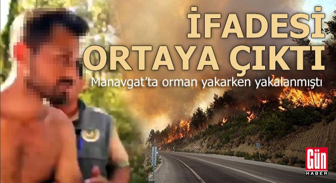 Kundakçının ifadesi ortaya çıktı