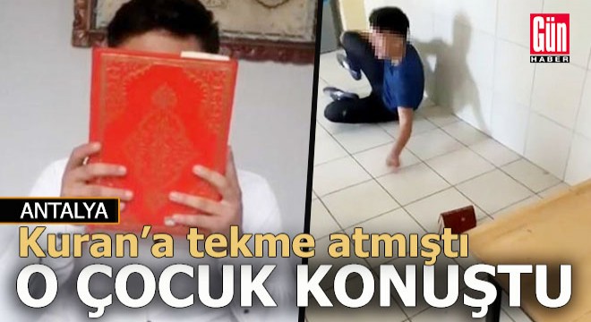 Kuran'a tekme atan o genç kendini savundu