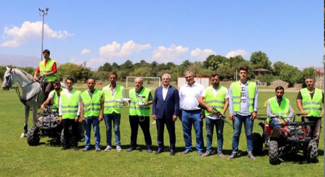 Kurban yakalama timine at, ATV ve drone takviyesi