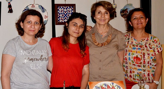 Kursiyerlerin eserleri beğeniye sunuldu