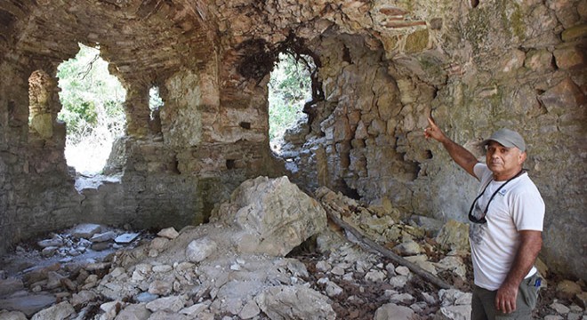 Kurşunlu Manastırı'nda göçük tehlikesi