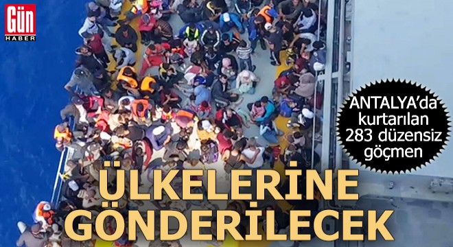 Kurtarılan 283 düzensiz göçmen, ülkelerine gönderilecek