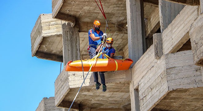 Kurtarma tatbikatları gerçeğini aratmadı