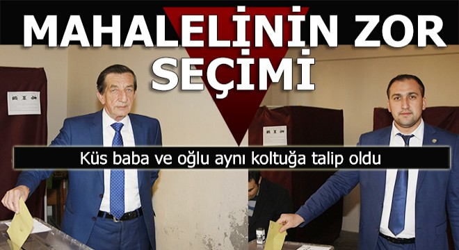 Küs baba ve oğlu aynı koltuk için seçime girdi