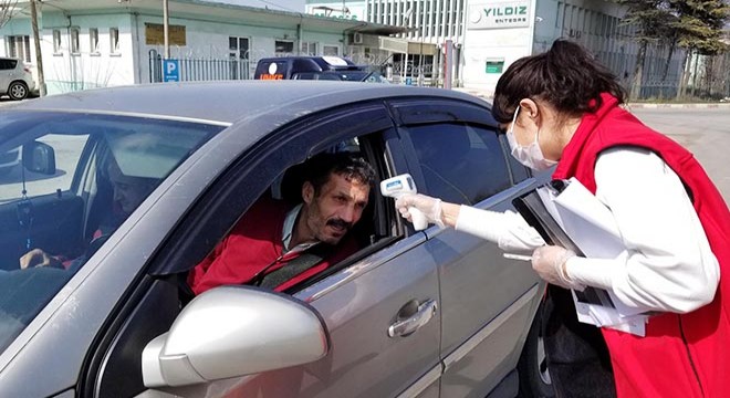 Kütahya'ya giriş ve çıkışlarda ateş ölçümü