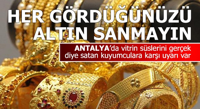 Kuyum sektöründe 'demo ürün' dolandırıcılığı
