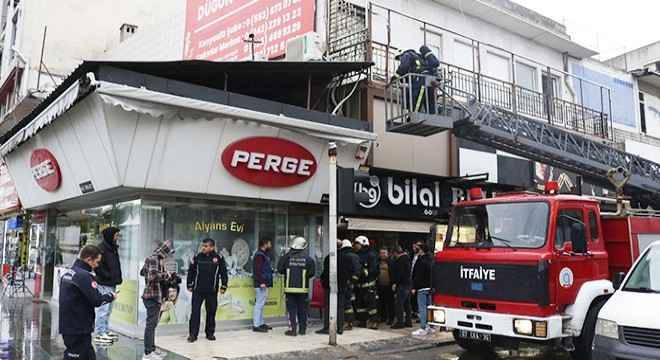 Kuyumcuda klima motoru yangını
