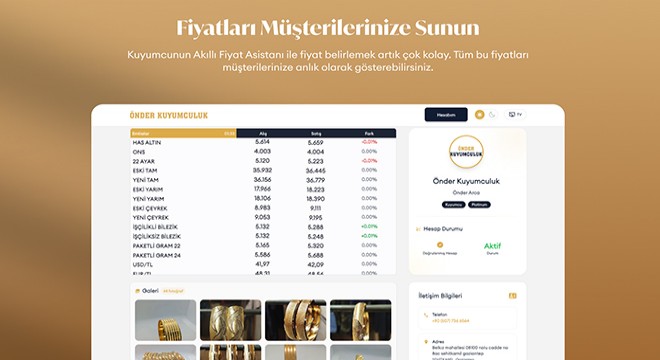 Kuyumculukta Hata Payına Son Hasfiyat Otomatik Fiyat Güncelleme Teknolojisi