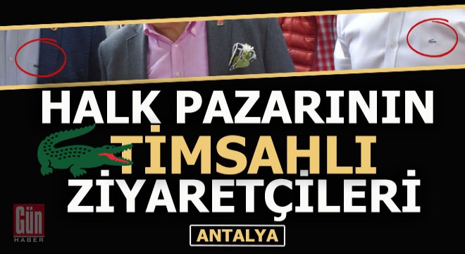 Lacoste gömlekli CHP heyeti semt pazarında