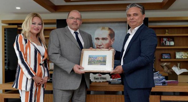 Letonya Büyükelçisi Başkan Uysal'ı ziyaret etti