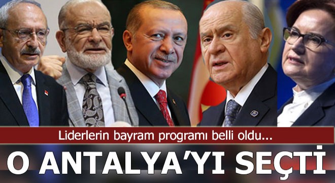 Liderlerin bayram programı