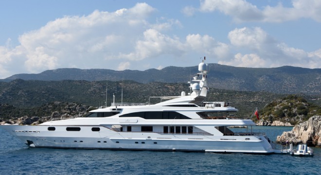 Lüks yat Kekova'da