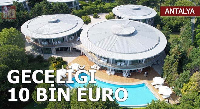 Lüks villada mesafeli tatilin geceliği 10 bin euro