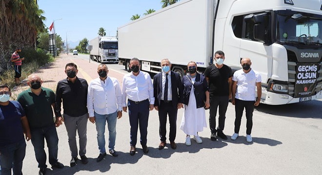 MHP’den Manavgat’a 2 TIR yardım