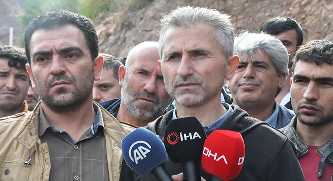 Maden şirketi işçilerinin alacak eylemi