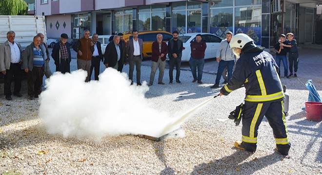 Mahallede yangın tatbikatı